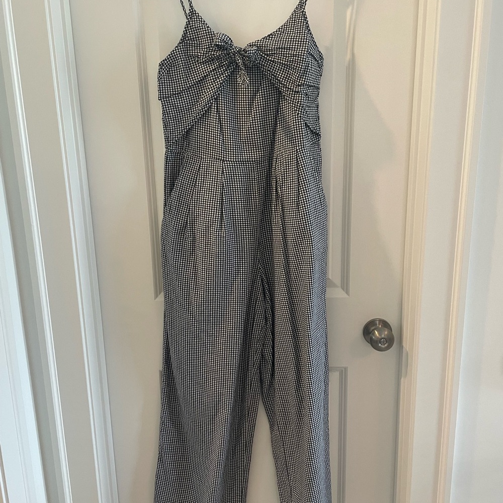 Stylish Black and White Jumpsuit